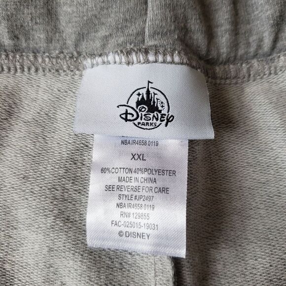 Disney Parks Gray Sweatpants with glitter design‎ sz XXL - Picture 5 of 5